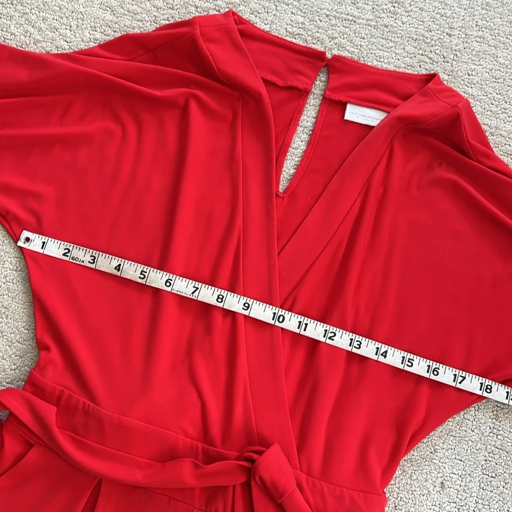 NY & Co stretch Red/orange  Women's Jumpsuit - Picture 10 of 14